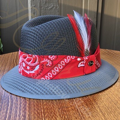 Custom Black &amp; Oxford Classic Lowrider w/ Red Bandana