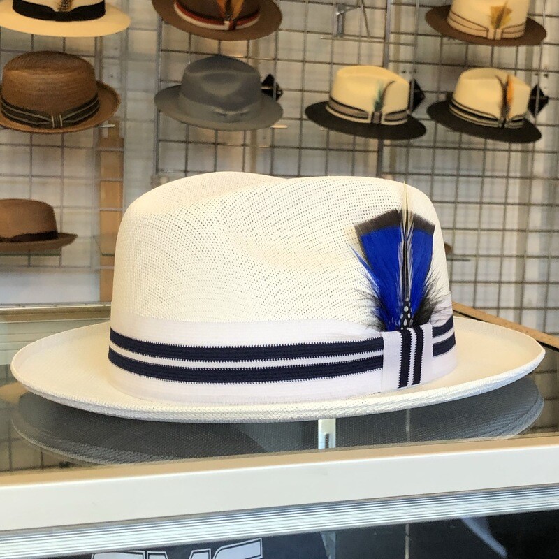 Specialty Flipped Golden Line White Viejo Fedora
