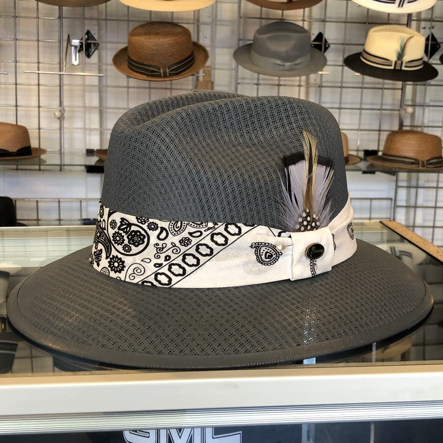 Custom Oxford Pachuco W/ White Bandana Fedora