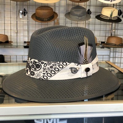 Custom Oxford Pachuco W/ White Bandana Fedora