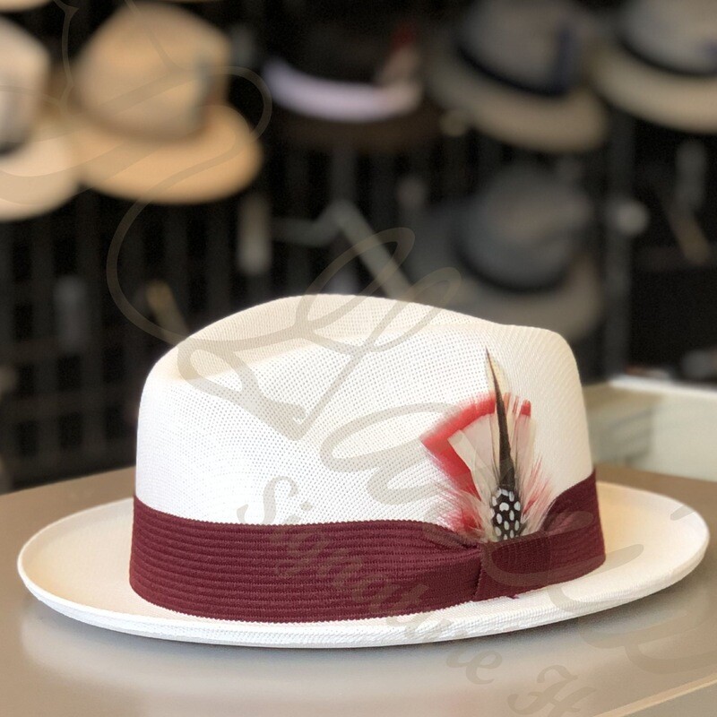 Flipped Golden Line White Viejo Fedora