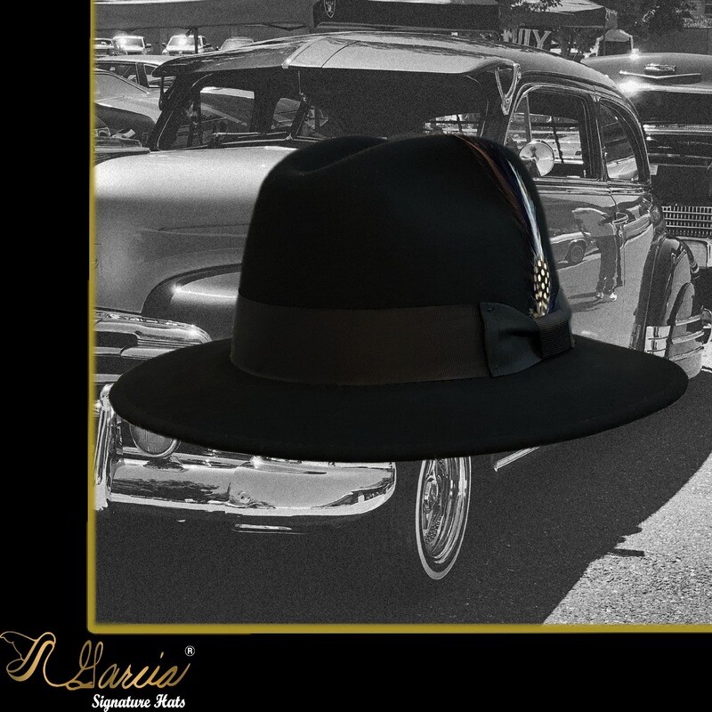 Black Jefito Wool Fedora