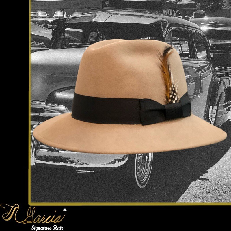 Khaki Jefito Wool Fedora