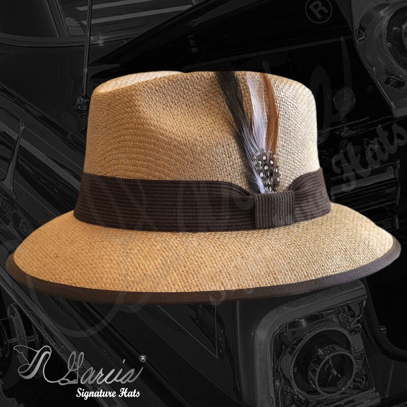 Yute Viejo Fedora w/ Brown Trim