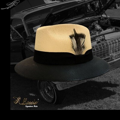 Golden Line Ivory/Black Viejo Fedora