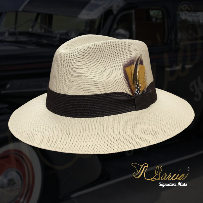 Golden Line Kaki Chuco Fedora W/ Brown