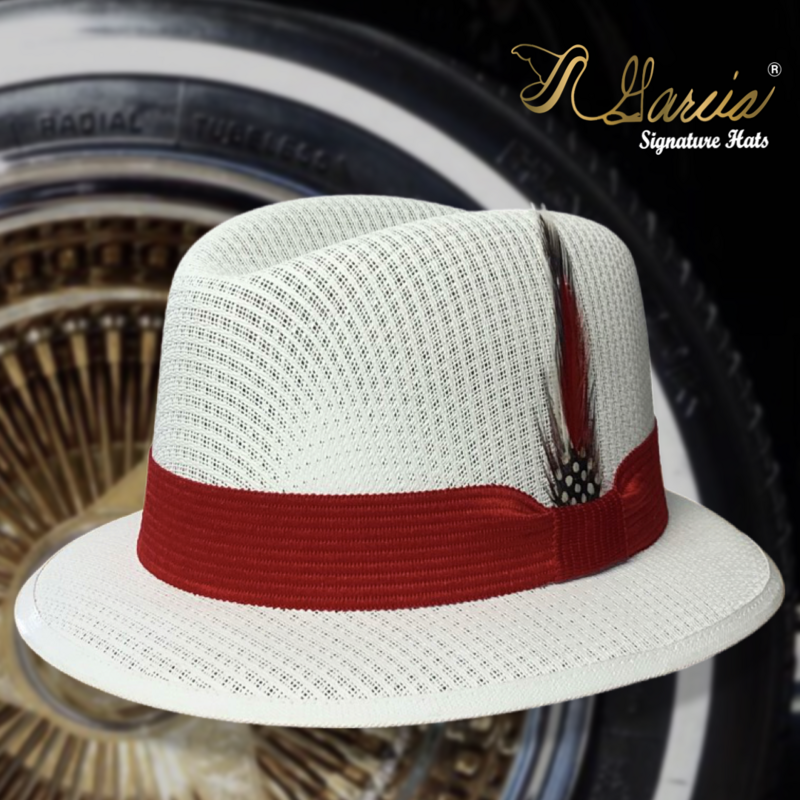 Classic White Lowrider Derby W Red