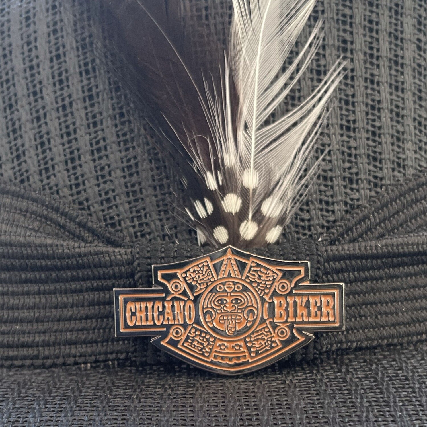 Chicano/ Aztec Biker Hat Pin