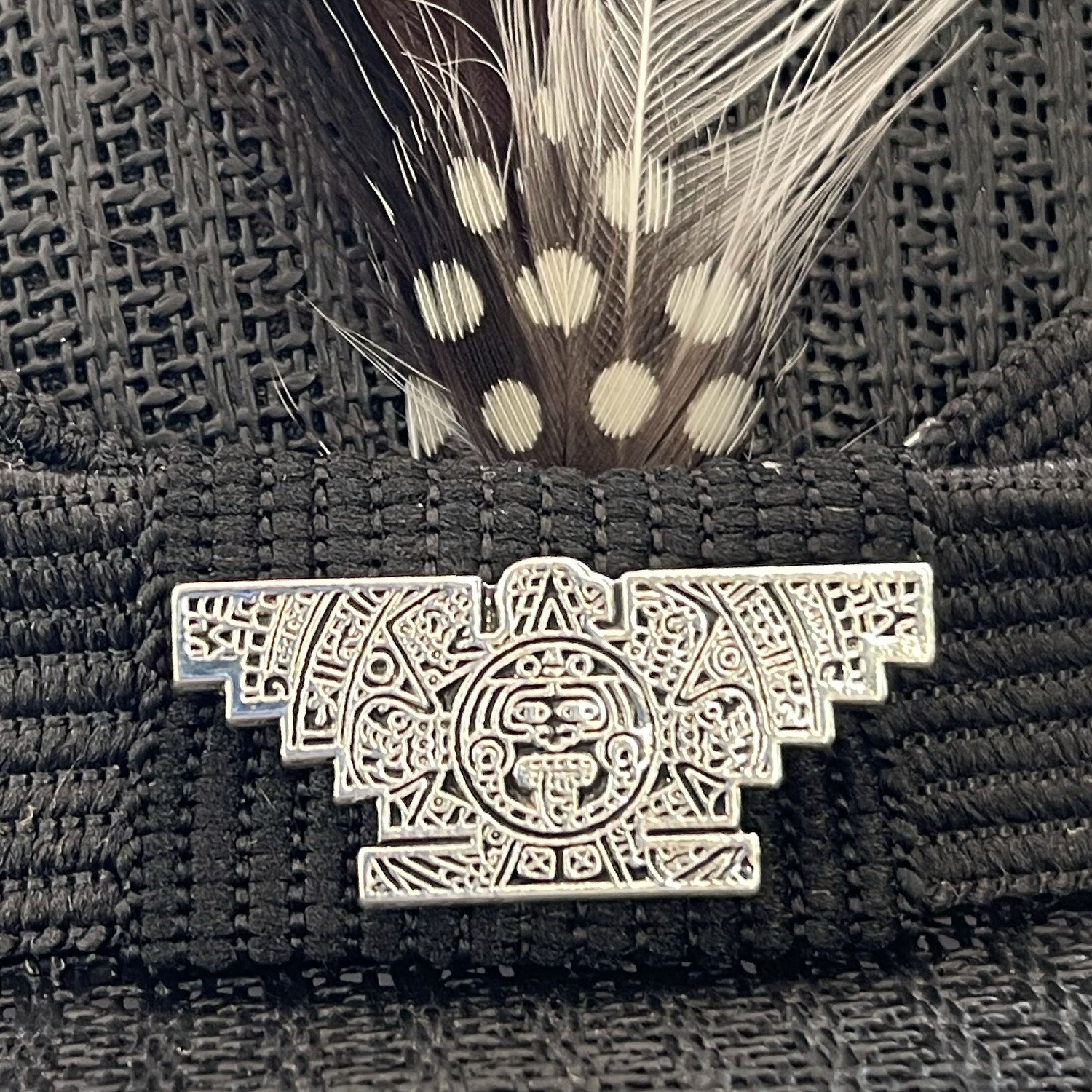 Silver Aztec Bird Hat Pin