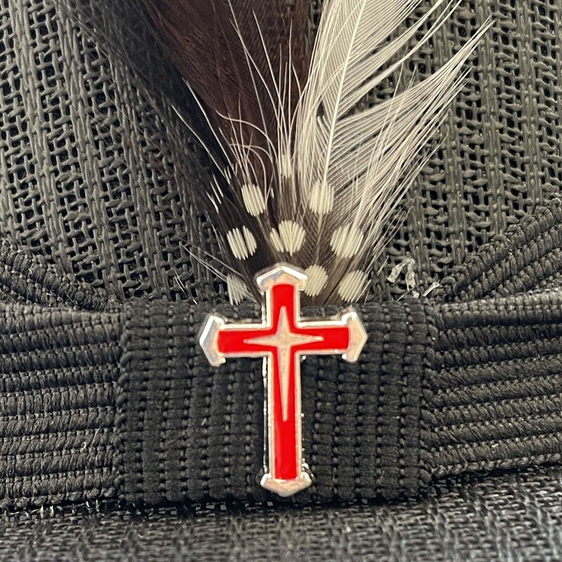 RED CROSS HAT PIN