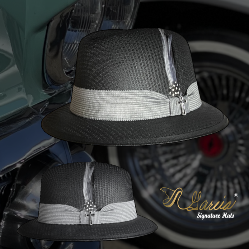 Black Classic Lowrider Derby w/ Cross Pin