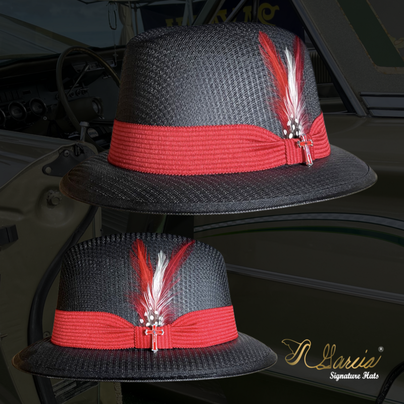 Black Classic Lowrider Derby w/ Cross Pin