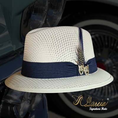 White Classic Lowrider Derby W/ Smile Now Cry Later Pin