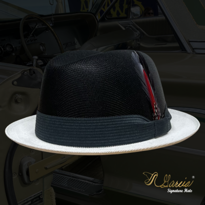 Flipped Golden Line Black/ White Lowrider Derby