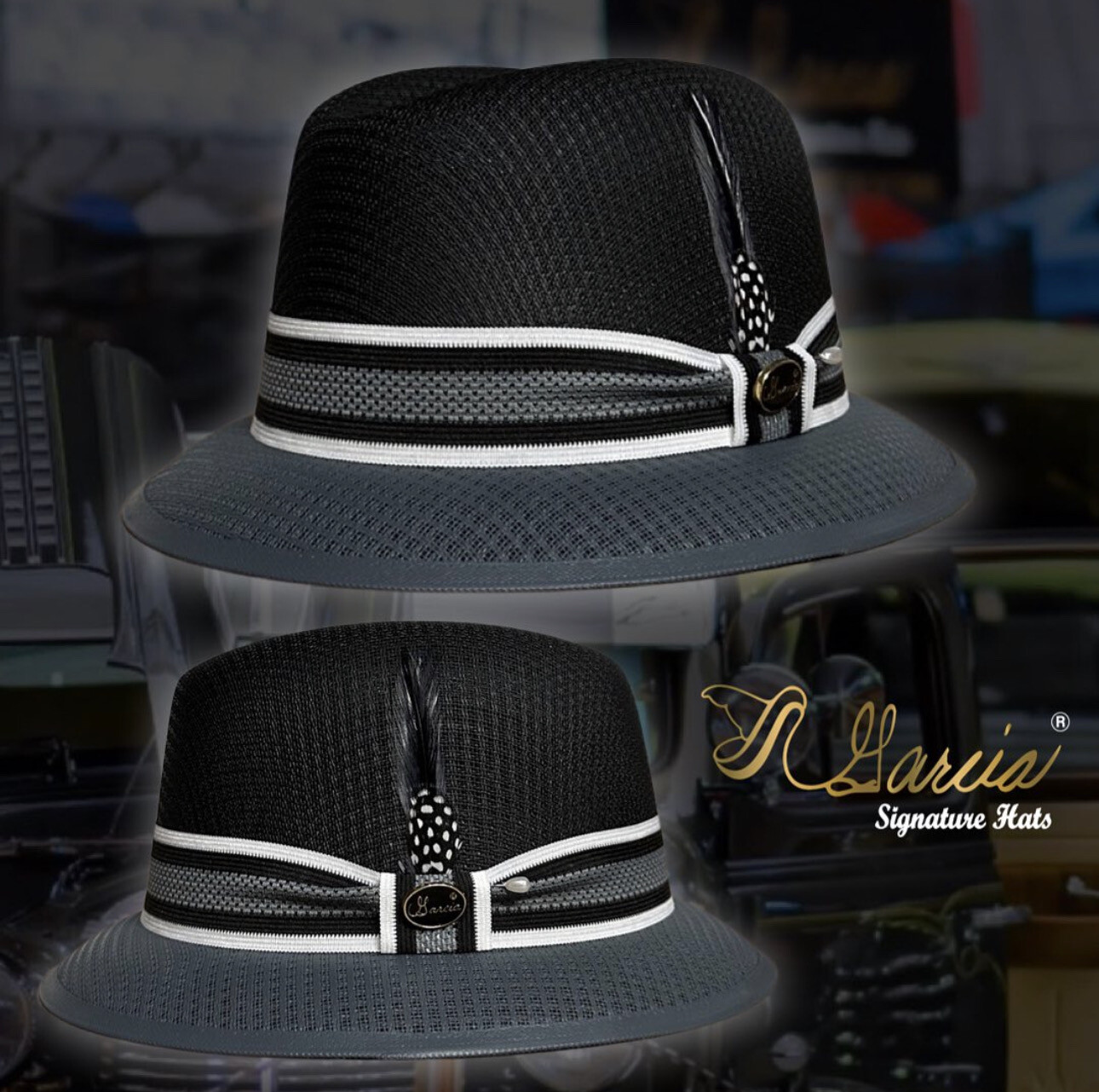 Custom Two-Tone Black &amp; Oxford Lowrider Derby