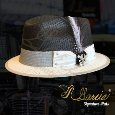 Three Tone Classic Short Brim Viejo Fedora