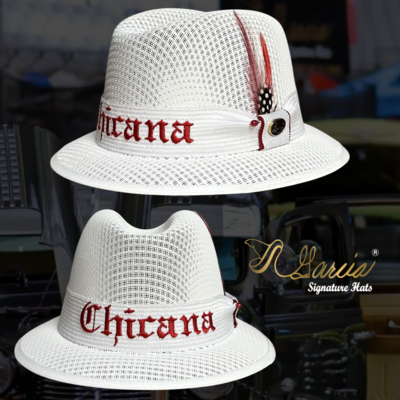 White Derby w/ Chicana Embroidery