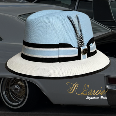 GARCIA HAT【60】ローライダー チカーノ ウエストコースト 灰黒 GARCIA HAT【60】ローライダー チカーノ ウエストコースト 灰黒