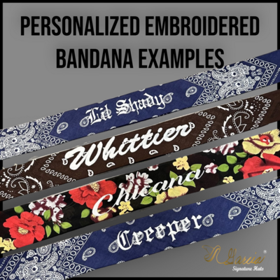 Custom Embroidered Bandana 