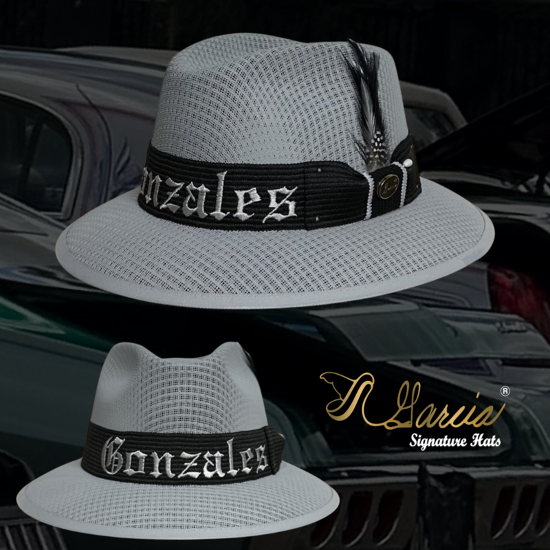 Grey Viejo Fedora Style W/ Gonzales  Embroidery