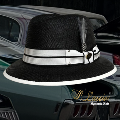 GARCIA HAT【56】ローライダー チカーノ ウエストコースト 灰黒 Original Garcia Signature Hats