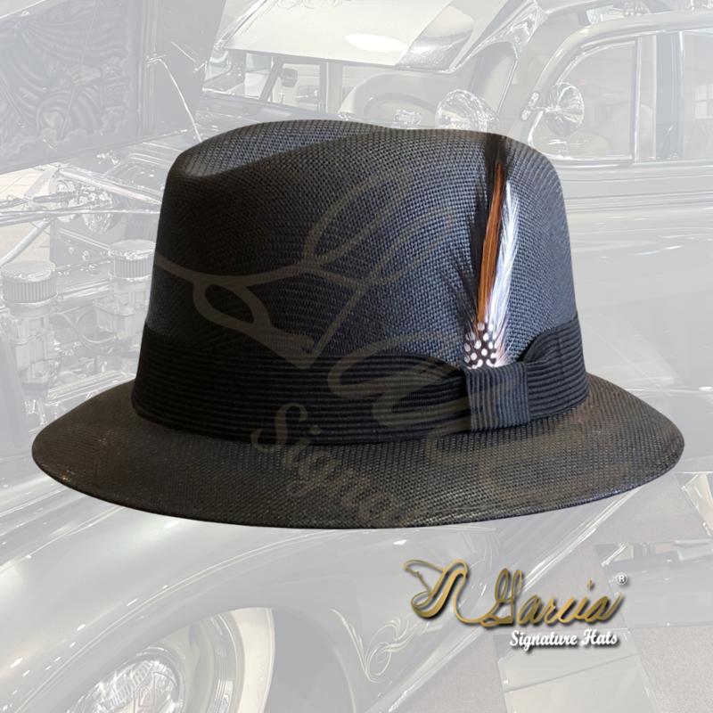 Black Golden Line Lowrider Derby W/ Black Hat Band