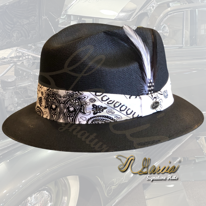 Black Golden Line Viejo W/ White Bandana