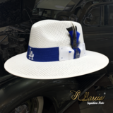 White Golden Line Chuco Fedora W/ LA Embroidery