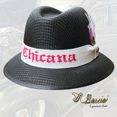 Black Derby w/ Chicana Embroidery