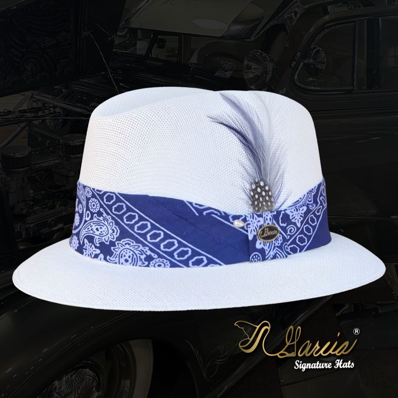 White Golden Line Lowrider W/ Navy Bandana