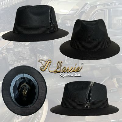 Black Golden Line Short Brim Viejo Fedora