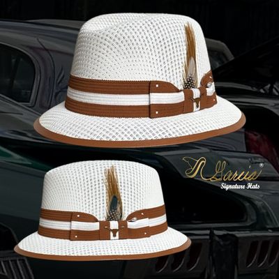 White Lowrider Derby W/ Orange Trim