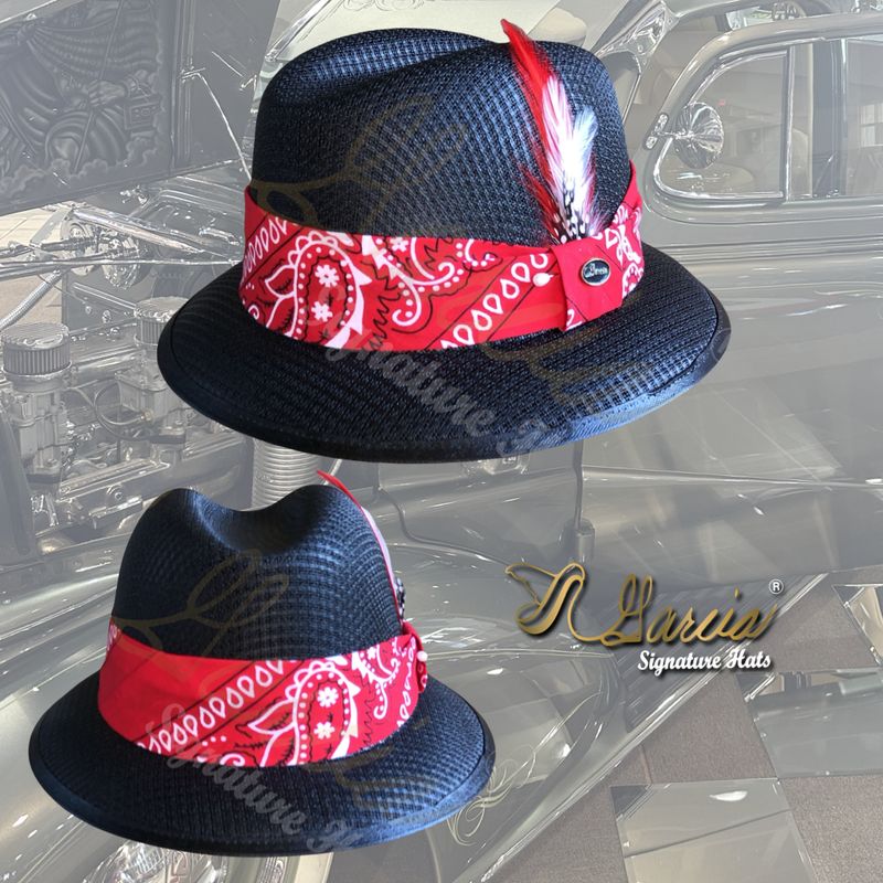 Black Classic Lowrider W/ Red Bandana