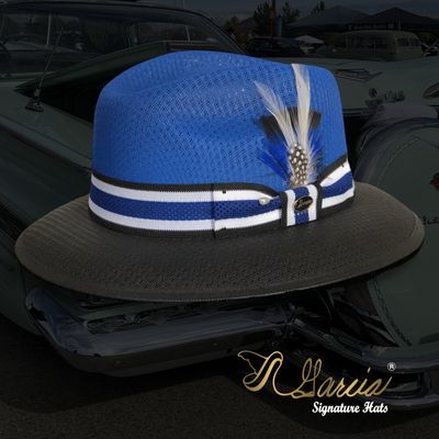Two Tone Royal/ Black Viejo Fedora