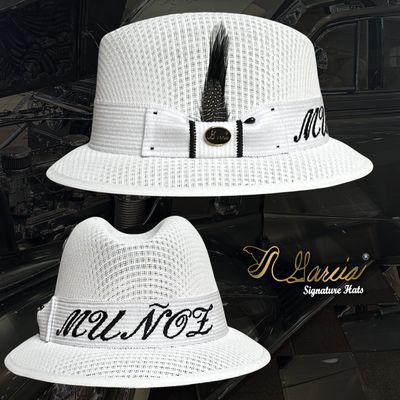 White Lowrider Derby W/ Embroidery