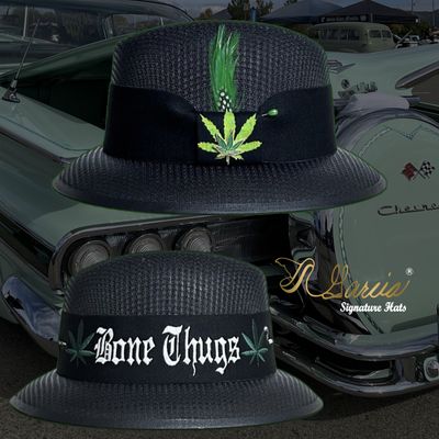 Black Weed Lowrider Derby W/ Embroidery