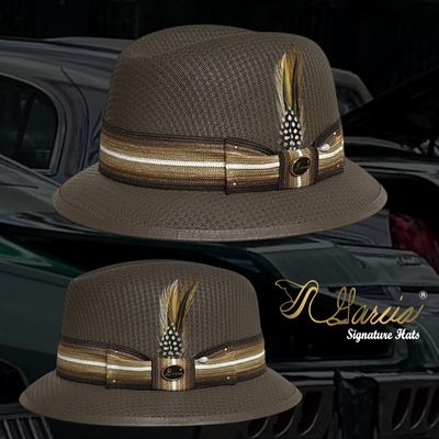 Chocolate Brown Lowrider Derby W/ Vintage Band