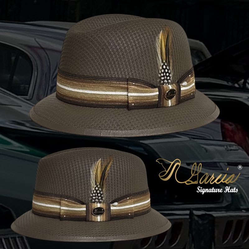 Chocolate Brown Lowrider Derby W/ Vintage Band