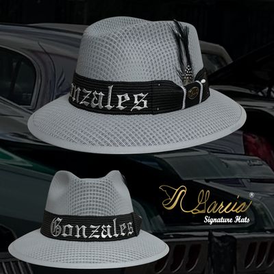Grey Viejo Fedora Style W/ Gonzales  Embroidery