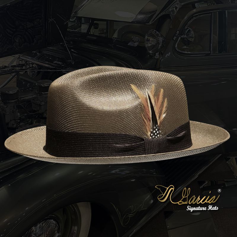 Flipped Golden Line Coco Brown Viejo Fedora