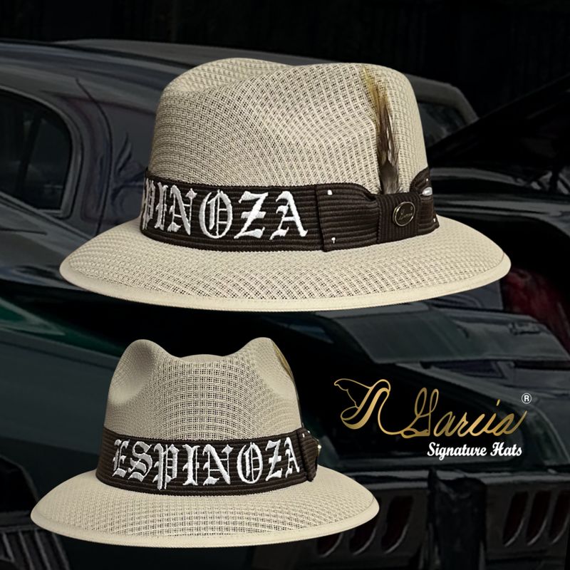 Kaki Viejo Fedora Style W/ Espinoza Embroidery
