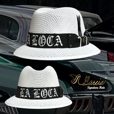 White Derby w/ LA LOCA Embroidery