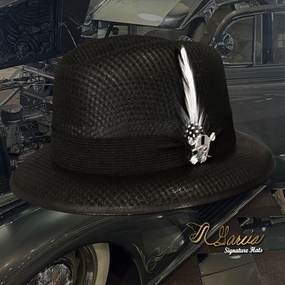 Black Classic Lowrider Derby w/ Raider Pin