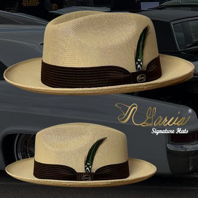 Flipped Golden Line Kaki Viejo Fedora