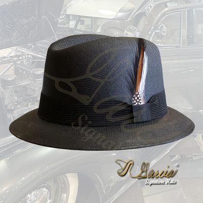 Black Golden Line Lowrider Derby W/ Black Hat Band