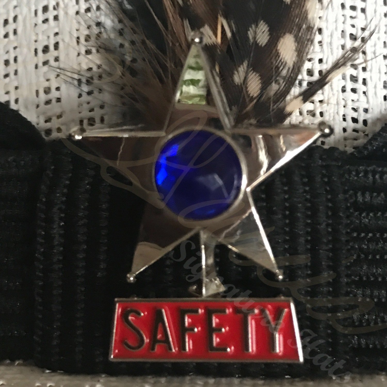 Safety Star Hat Pin