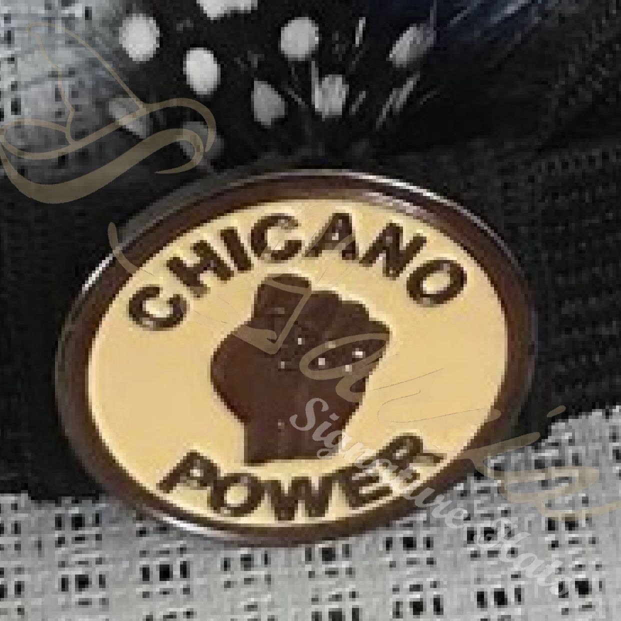 Chicano Power Hat Pin