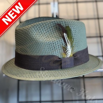 Olive Green Flipped Short Brim Viejo