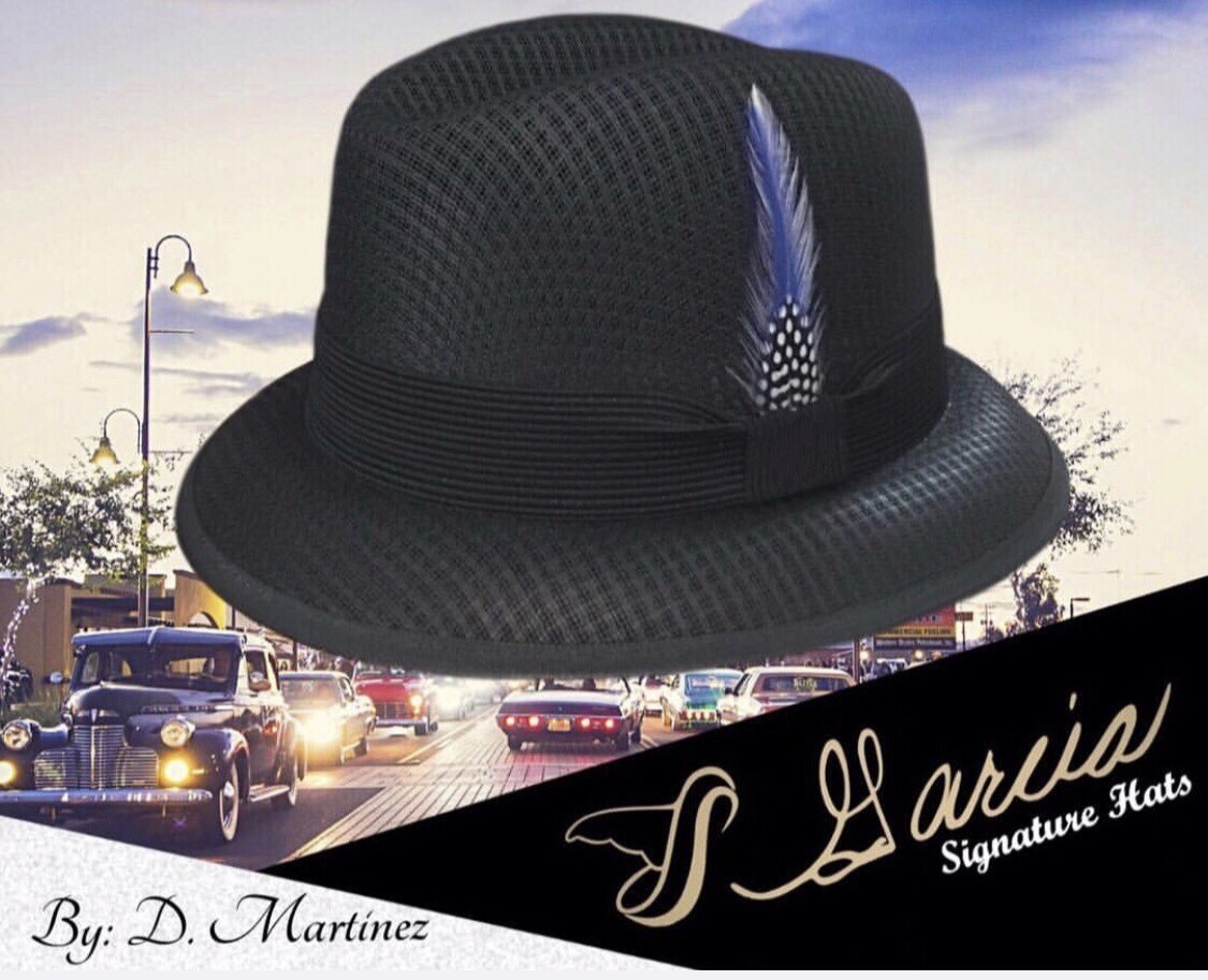 Classic Black Lowrider Derby Hat
