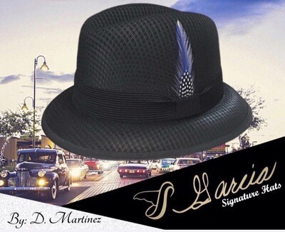 Classic Black Lowrider Derby Hat